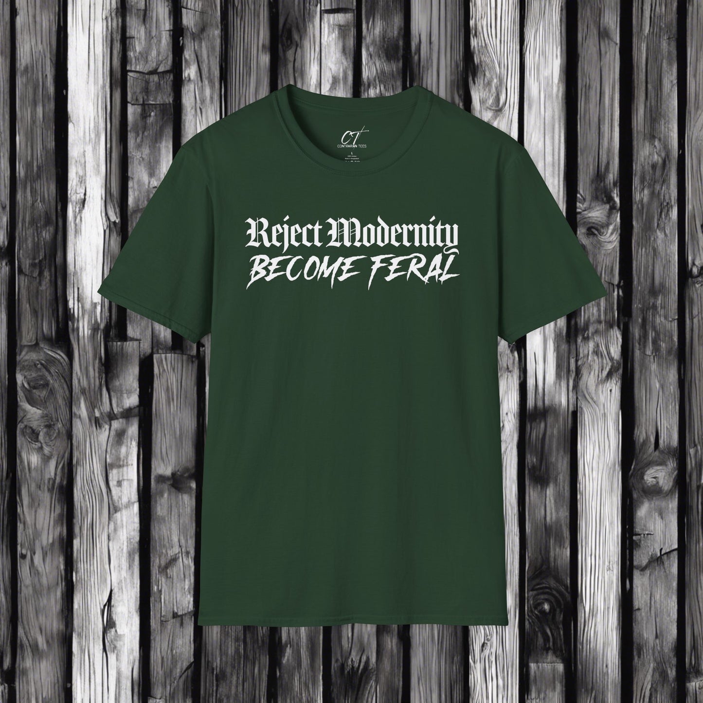 Reject Modernity Become Feral, Mischievous, Sarcastic Shirt, Smartass Shirt, Adult Humor Shirt, Funny shirt, Funny Gift, Humorou