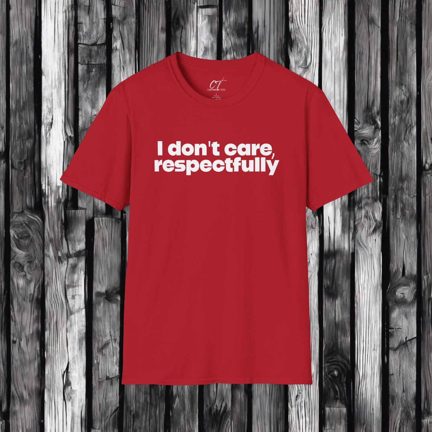 I don't care respectfully, Mischievous, Sarcastic Shirt, Smartass Shirt, Adult Humor Shirt, Funny shirt, Funny Gift, Humorous Shirt