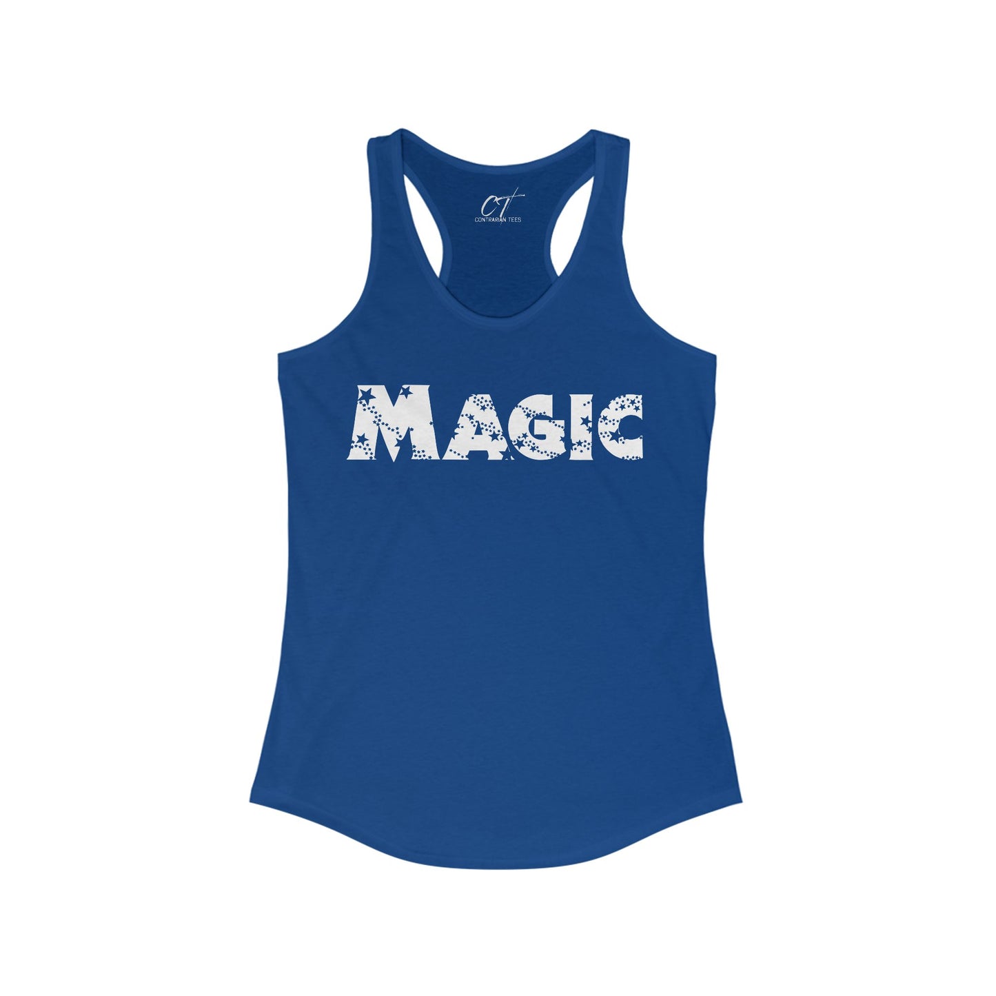 Magic, Women's Racerback Tank Top, Inspirational Gift, Summer Activewear, Workout Apparel, Motivational Clothing, Casual Daytop
