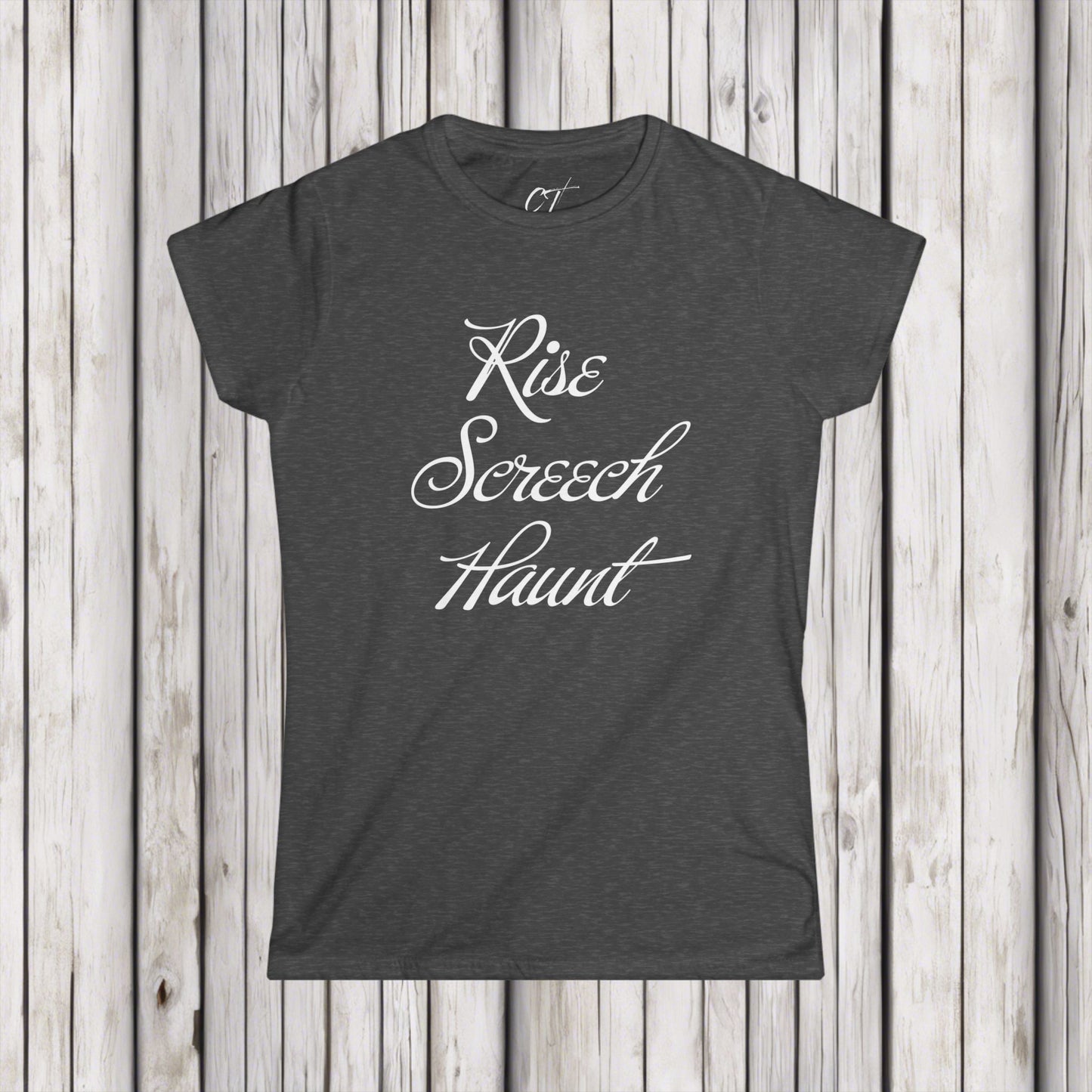 Rise Screech Haunt, Live Laugh Love, Women's Tee, Spooky Season, Halloween Shirt, Spooky Shirt, Fall Shirt, Sarcastic Shirt