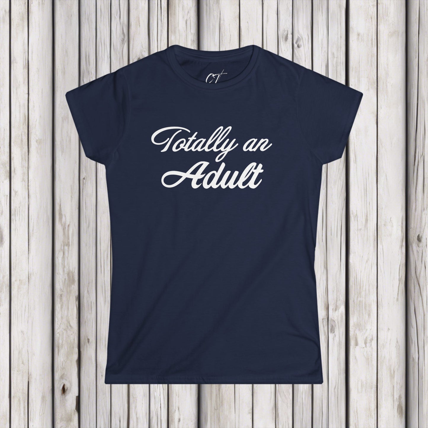 Totally an Adult, Mischievous Apparel, Women's Tee, Sarcastic Shirt, Smartass Shirt, Funny shirt, Funny Gift, Humorous Shirt
