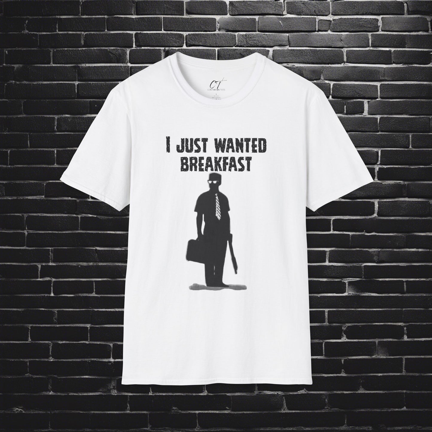 Falling Down, I just wanted breakfast, Dark Humor, Movie quote shirt, Mischievous Apparel, Inside joke, Funny GIft
