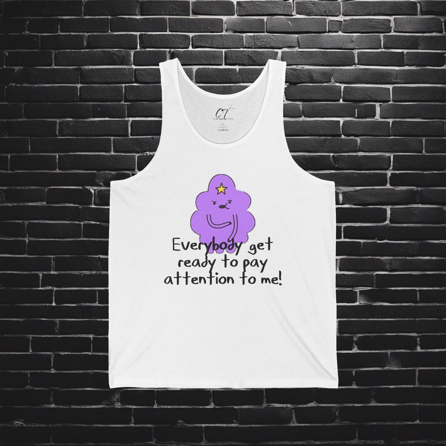 Adventure Time, LSP, Pay attention to me, Lumpy Space Princess, Movie Tank, Movie quotes, nerd shirt, funny shirt, cute shirt