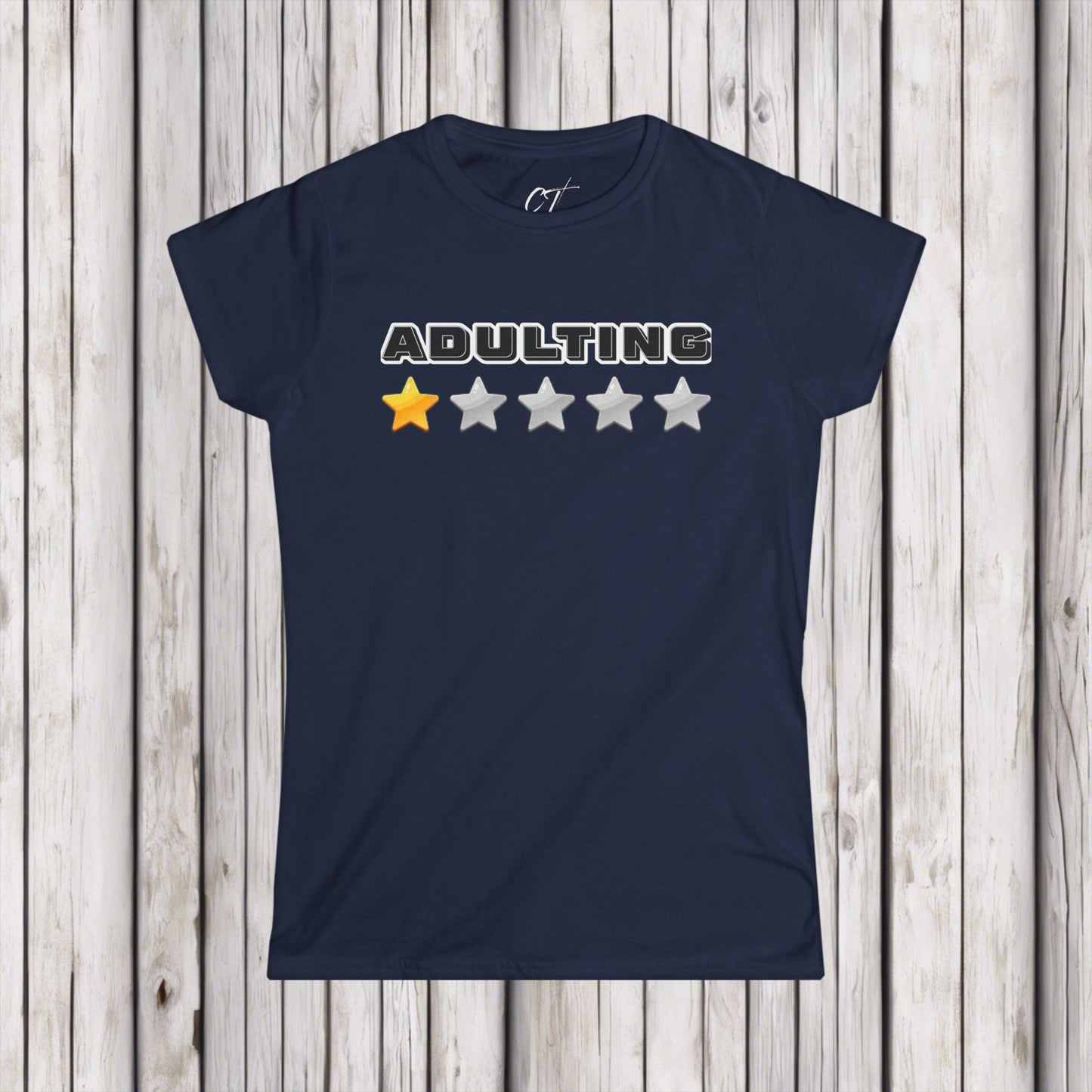 Adulting One Star Rating, Women's Tee, Mischievous Apparel, Sarcastic Shirt, Smartass Shirt, Funny shirt, Funny Gift, Humorous Shirt