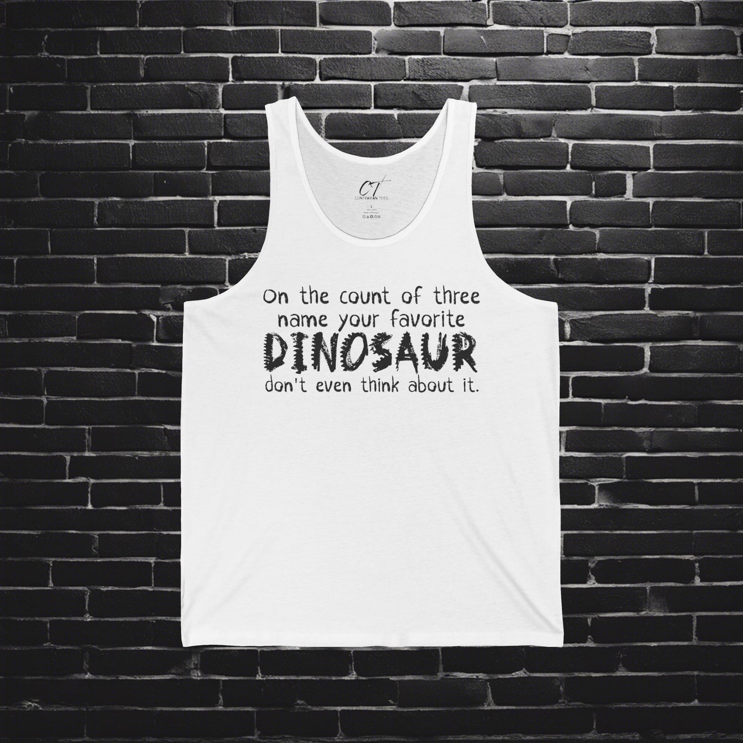 Name your favorite Dinosaur, Step Brothers, Movie Quote, Will Ferrell, Funny Dinosaur Tank, Jurassic Fans, Dino Lovers, Casual Wear