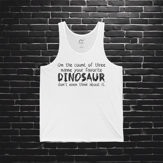 Name your favorite Dinosaur, Step Brothers, Movie Quote, Will Ferrell, Funny Dinosaur Tank, Jurassic Fans, Dino Lovers, Casual Wear