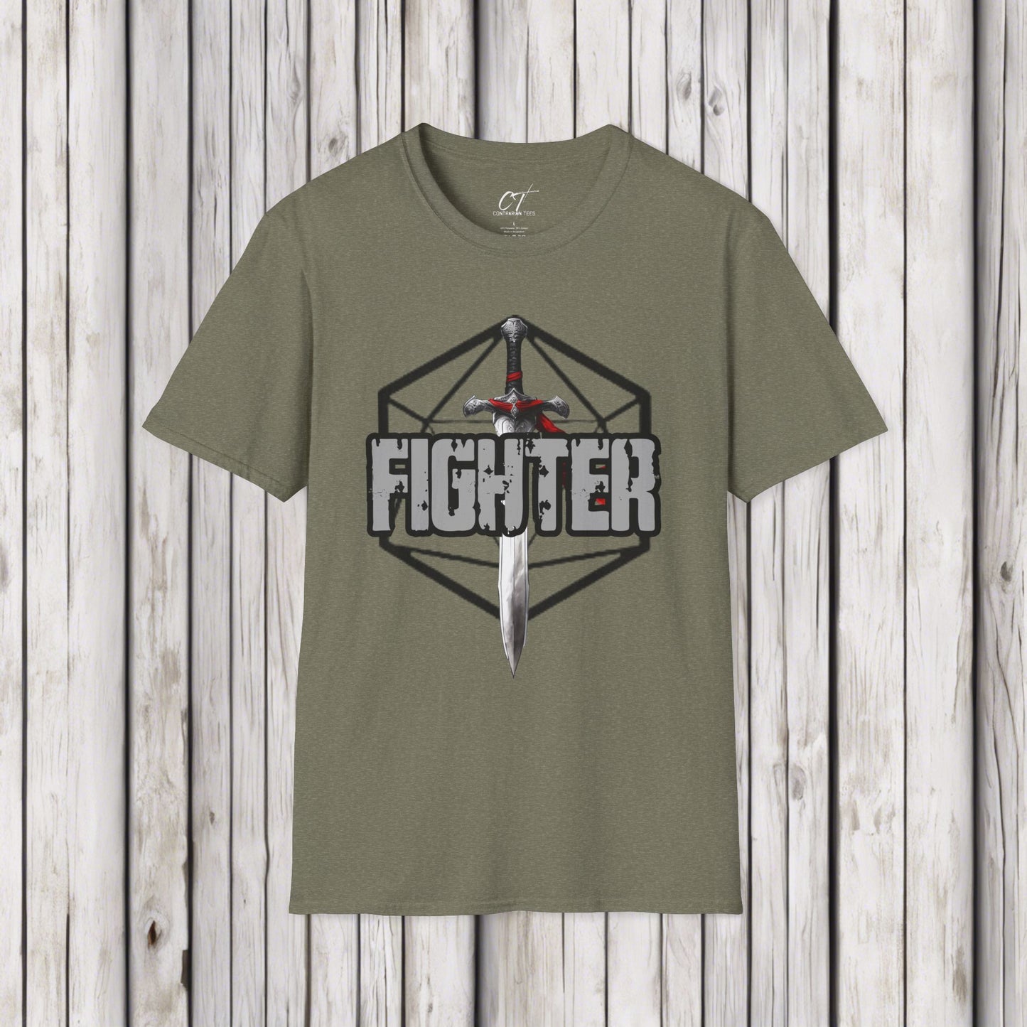 D&D Class Shirt, Fighter, Gifts for Gamer, Dungeons and Dragons Shirt, Geeky Shirt, Gifts for Geeks, DnD Shirt, RPG Gamer Shirt