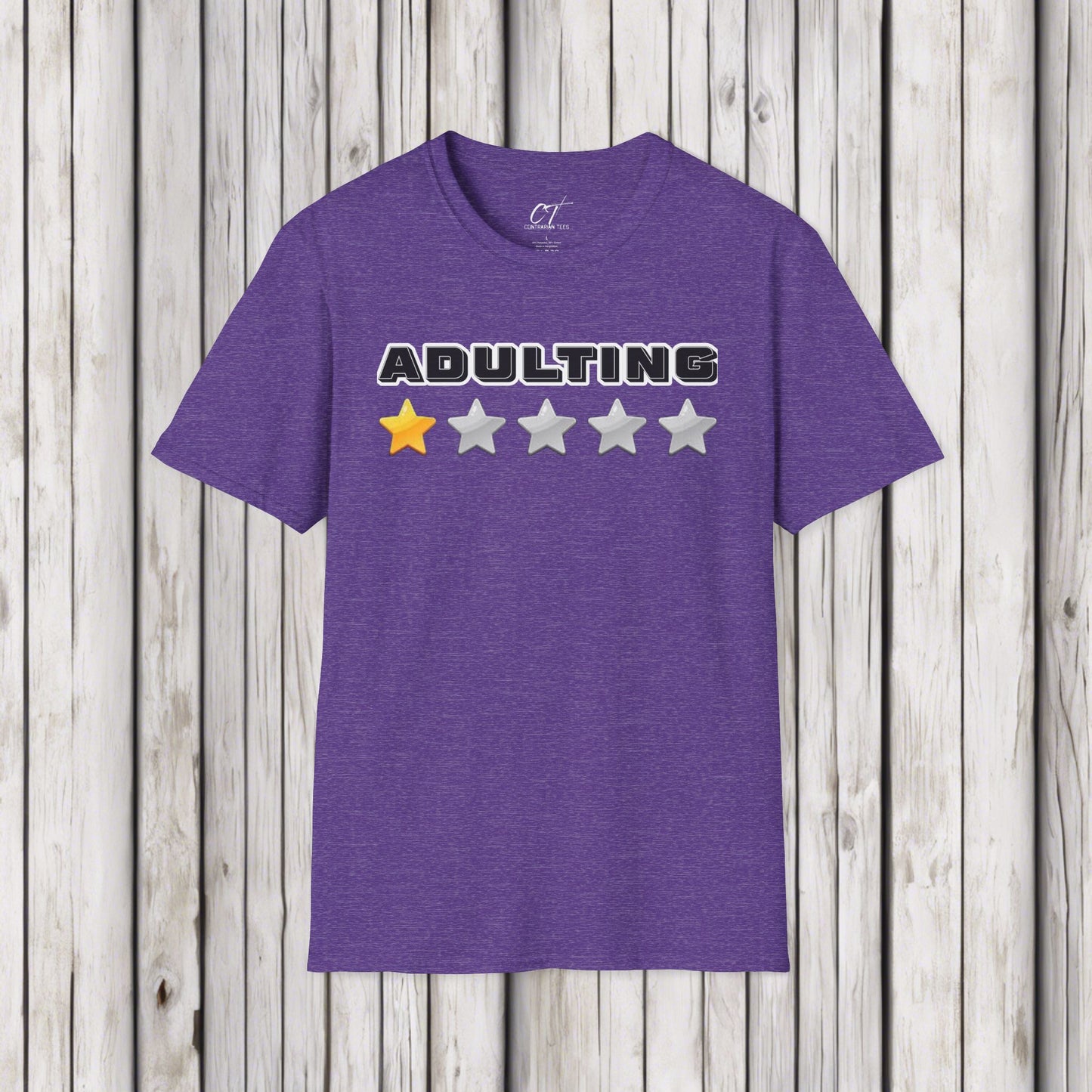 Adulting One Star Rating, Mischievous, Sarcastic Shirt, Smartass Shirt, Adult Humor Shirt, Funny shirt, Funny Gift, Humorous Shirt