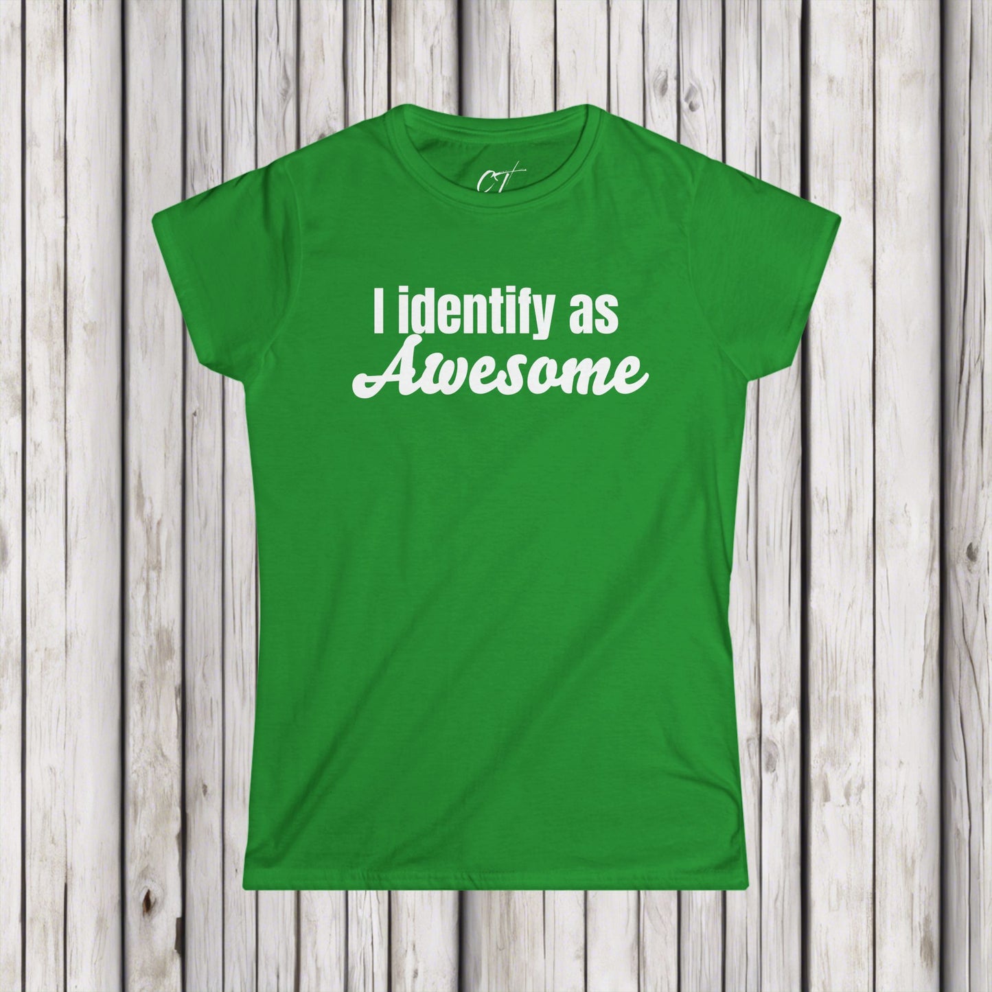 I Identify as Awesome, Women's Tee, Sarcastic Shirt, Smartass Shirt, Adult Humor Shirt, Funny shirt, Funny Gift, Humorous Shirt