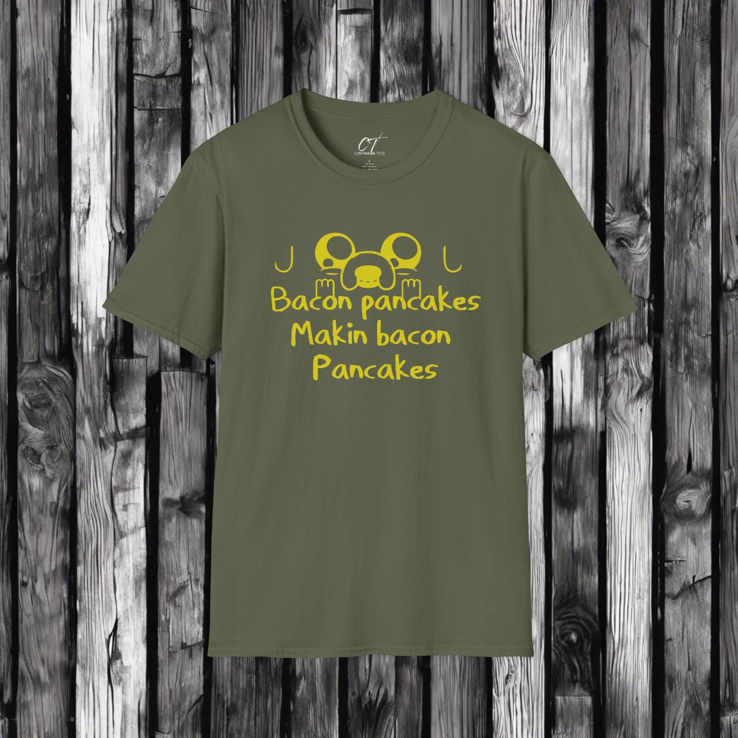 Adventure Time, Bacon Pancakes, Makin pancakes, Movie T-shirt, Movie quotes, nerd shirt, Inspirational Quotes, Inspirational Shirt