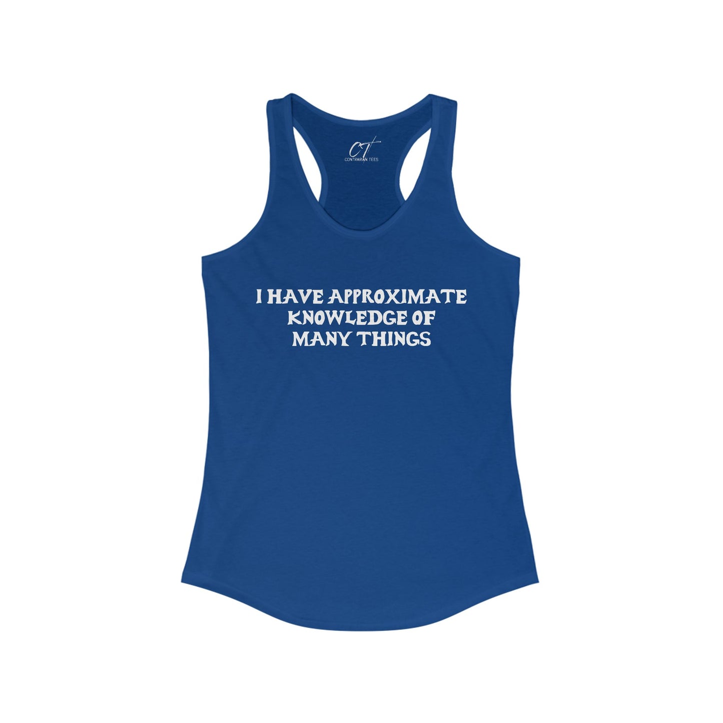 Adventure Time, Approximate knowledge, Demon Cat, Movie T-shirt, Movie quotes, nerd shirt, funny shirt, cute shirt, Women's Racerback Tank