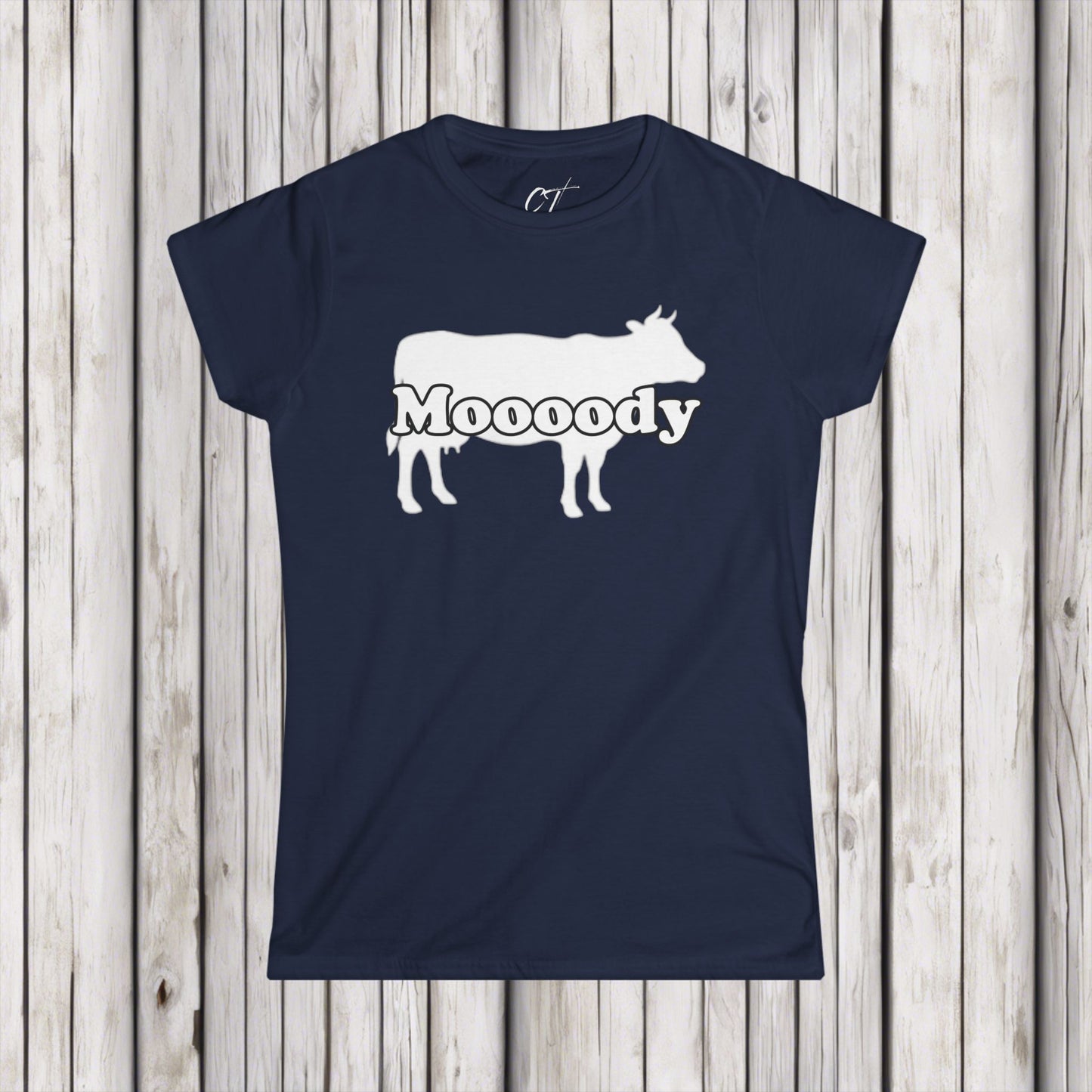 Moody, Women's Tee,  Cow Shirt, Mischievous Apparel, Sarcastic Shirt, Smartass Shirt, Funny shirt, Funny Gift, Humorous Shirt