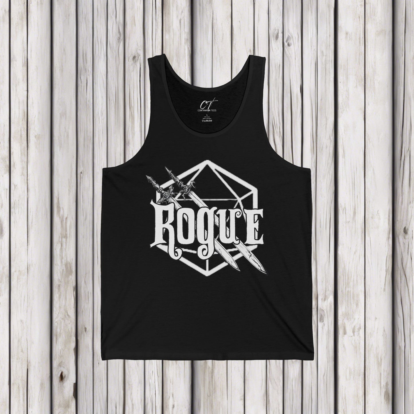 D&D Class Tank, Rogue, Gifts for Gamer, Dungeons and Dragons Shirt, Geeky Shirt, Gifts for Geeks, DnD Shirt, RPG Gamer Shirt
