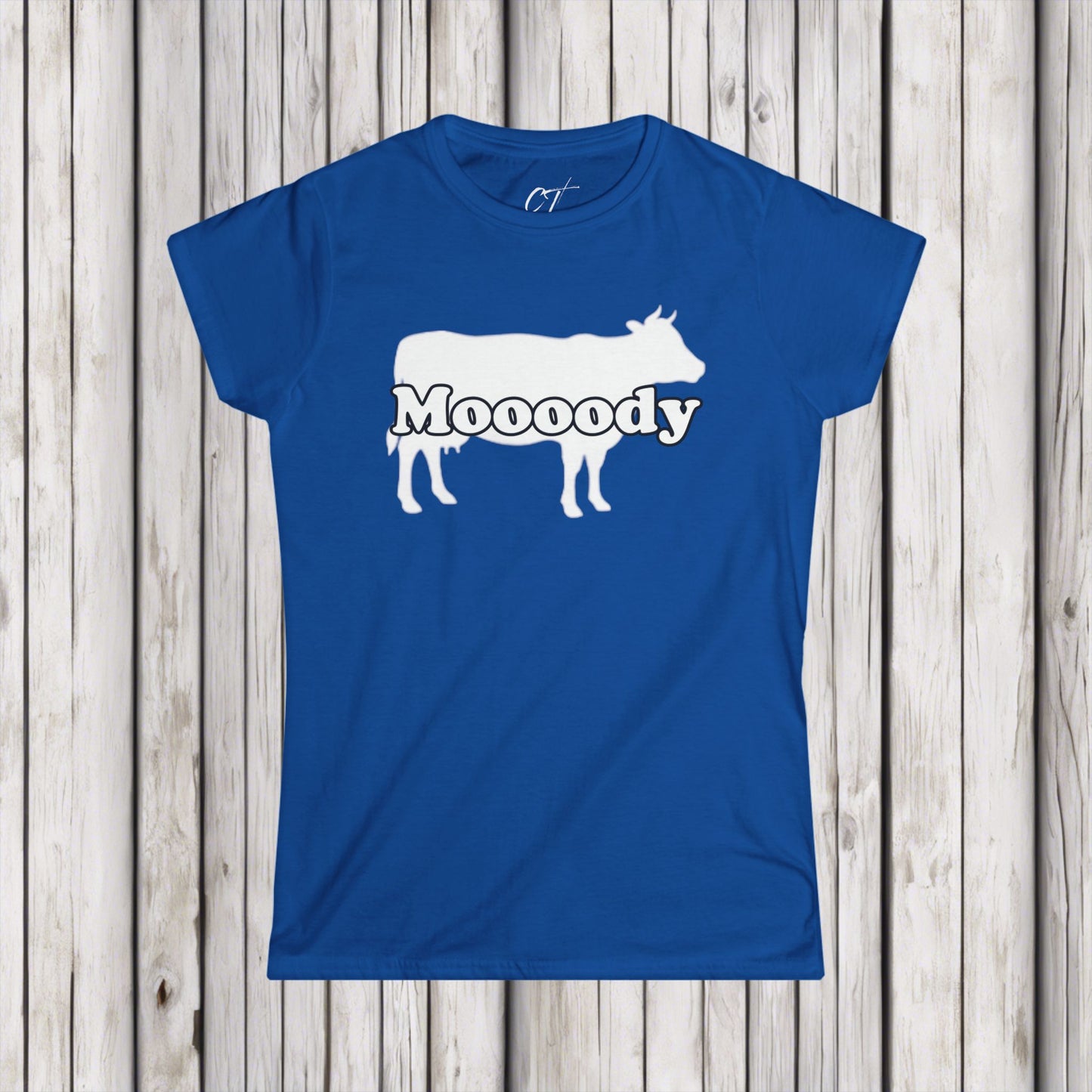 Moody, Women's Tee,  Cow Shirt, Mischievous Apparel, Sarcastic Shirt, Smartass Shirt, Funny shirt, Funny Gift, Humorous Shirt