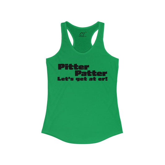 Letterkenny, Pitter Patter, Playful Women's Racerback Tank | Fitness, Summer, Workout, Gift Idea, Casual Style